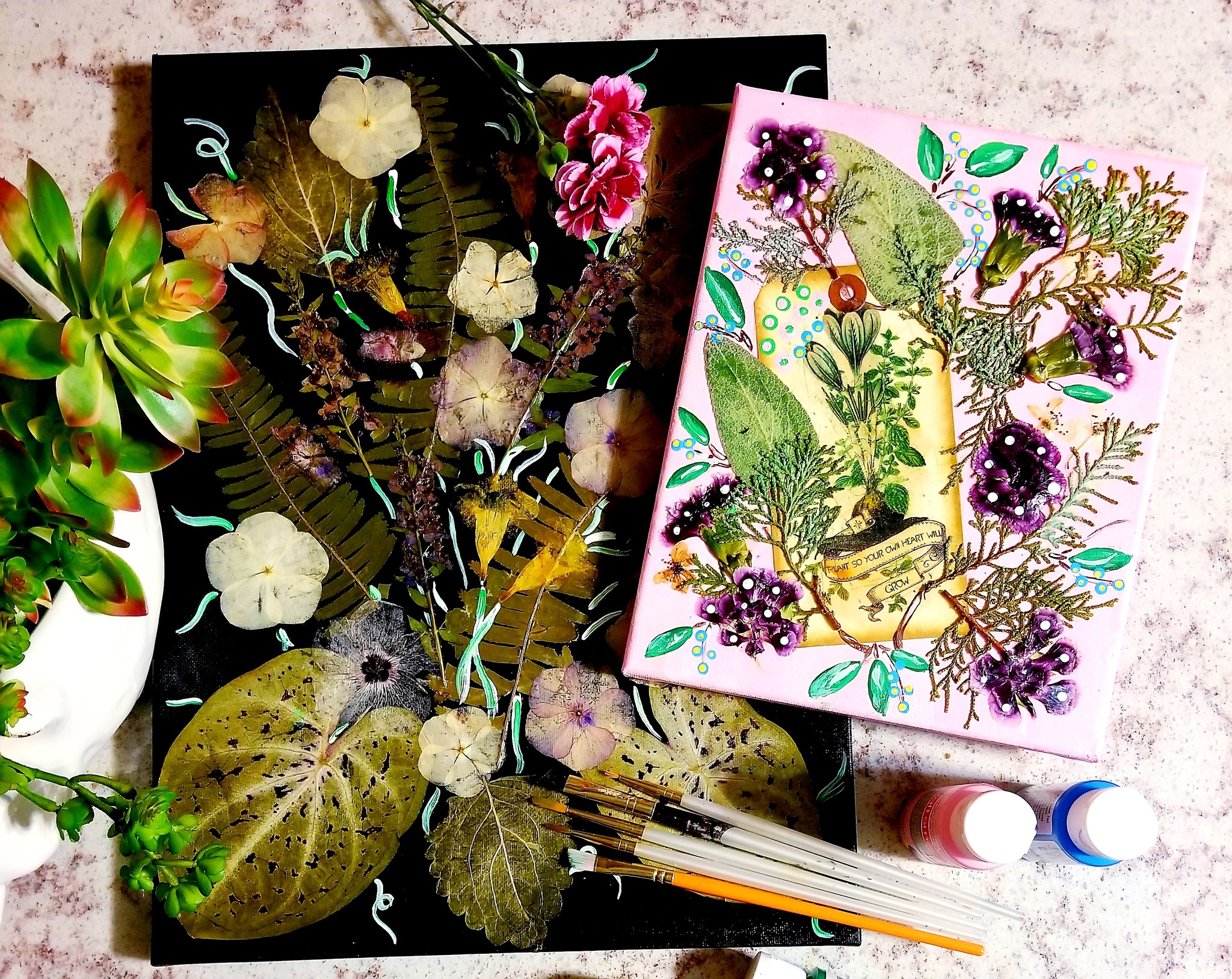 botanical collage example